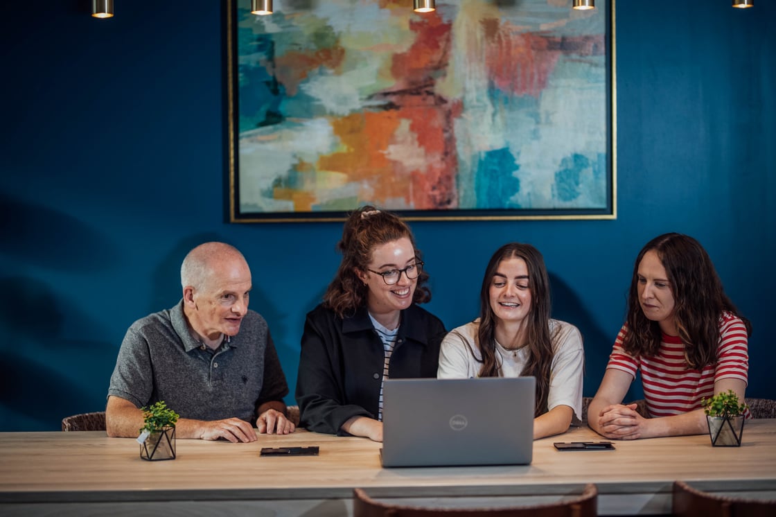 Prof. John McCarthy, Dr Sarah Foley, Doireann Peelo and Stephanie Murphy.