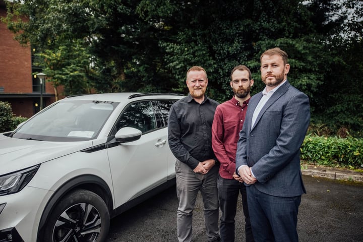 Finbarr Murphy, Kevin McDonnell and Barry Sheehan of UL and Lero. 